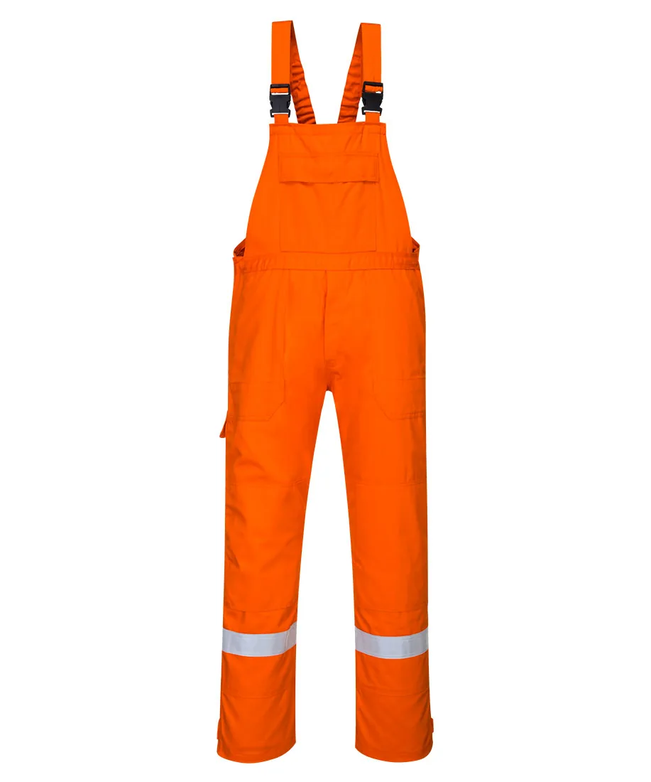 Portwest FR27 Bizflame Work FR Bib and Brace in Orange