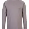 Portwest FR33 Bizflame Knit FR Long Sleeve T-Shirt in Grey