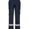 Portwest FR401 Bizflame Work Lightweight Stretch Panelled FR Trousers in Navy