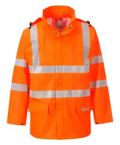 Portwest FR41 Sealtex Flame Hi-Vis FR Jacket in Orange