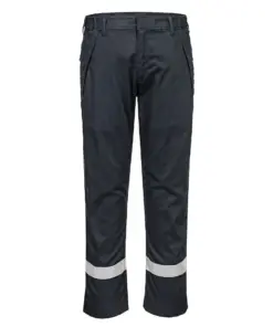 Portwest FR417 Bizflame Work+ FR Trousers in Black