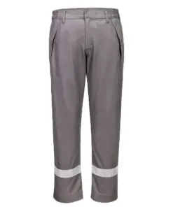 Portwest FR417 Bizflame Work+ FR Trousers in Grey