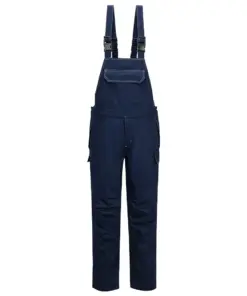 Portwest FR449 Bizflame Work FR Bib and Brace in Navy