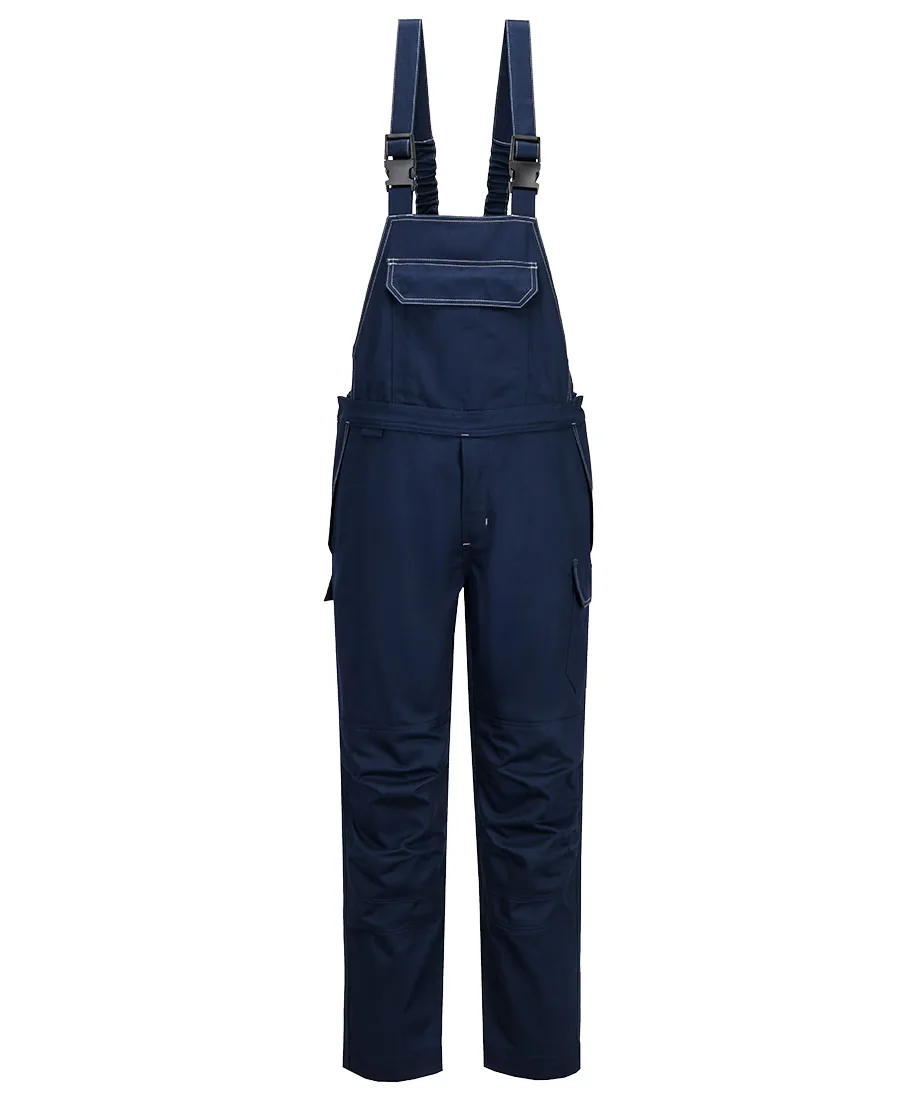 Portwest FR449 Bizflame Work FR Bib and Brace in Navy