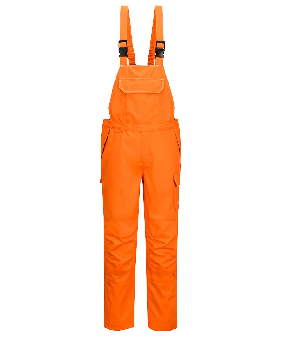 Portwest FR449 Bizflame Work FR Bib and Brace in Orange