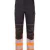 Portwest FR451 PW3 Modaflame Work HVO Multi-Norm Class 1 FR Trousers in Orange/Black