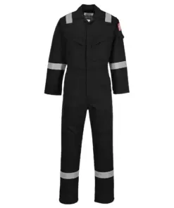 Portwest FR50 Bizflame Work FR Coverall in Black