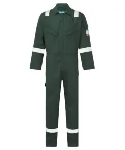 Portwest FR50 Bizflame Work FR Coverall in Green