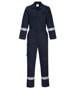 Portwest FR501 Bizflame Work Stretch Panelled FR Coverall in Navy