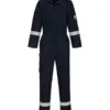 Portwest FR502 Bizflame Work Lightweight Stretch Panelled FR Coverall in Navy