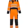 Portwest FR509 PW3 Modaflame Work HVO Multi-Norm FR Coverall in Orange/Black
