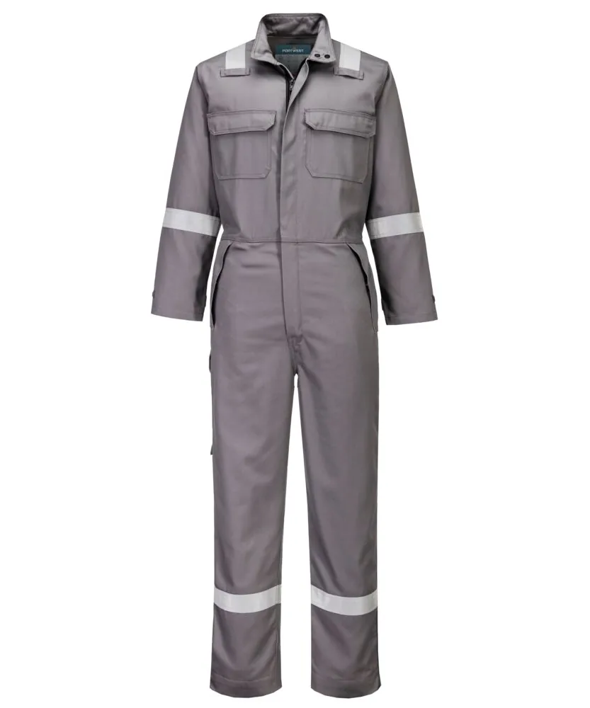 Portwest FR513 Bizflame Work+ FR Coverall in Grey