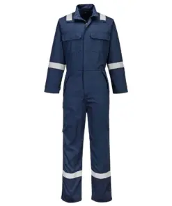 Portwest FR513 Bizflame Work+ FR Coverall in Navy