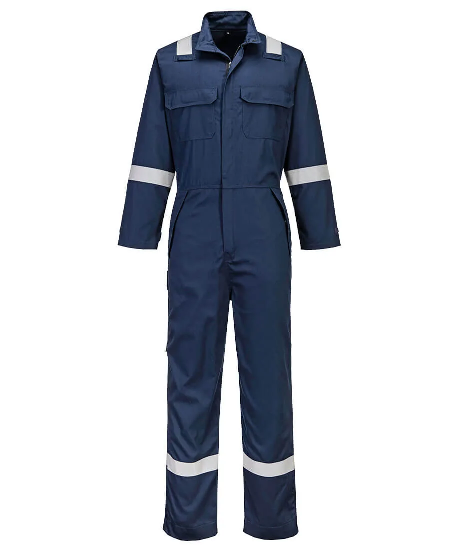 Portwest FR513 Bizflame Work+ FR Coverall in Navy