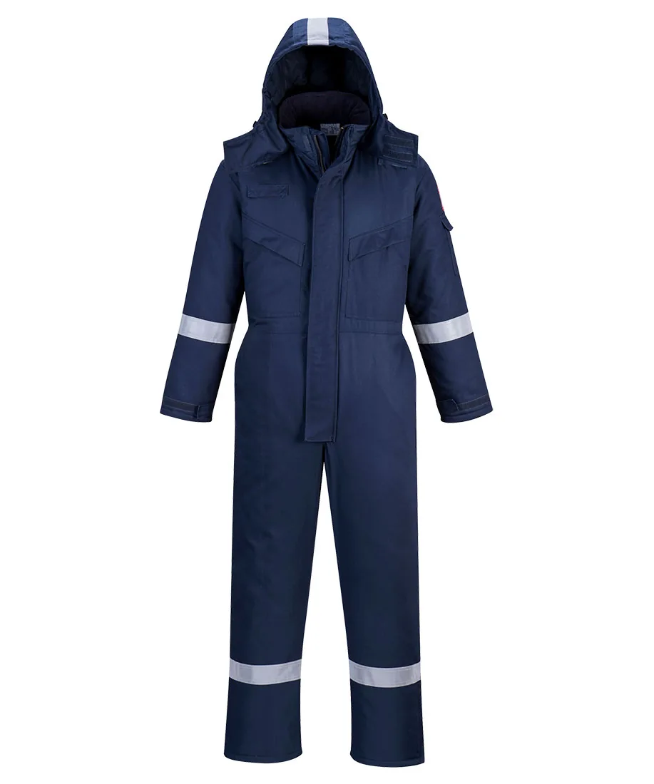 Portwest FR53 Bizflame Work FR Insulated Coverall in Navy