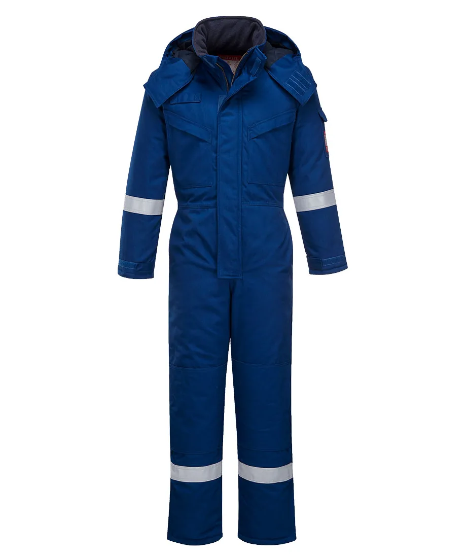 Portwest FR53 Bizflame Work FR Insulated Coverall in Royal Blue