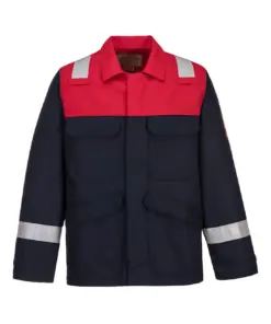 Portwest FR55 Bizflame Work Two Tone FR Jacket in Navy