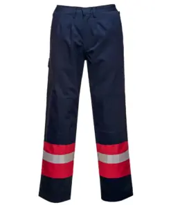 Portwest FR56 Bizflame Work Two Tone FR Trousers in Navy