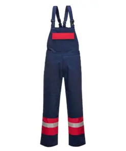 Portwest FR57 Bizflame Work Two Tone FR Bib and Brace in Navy