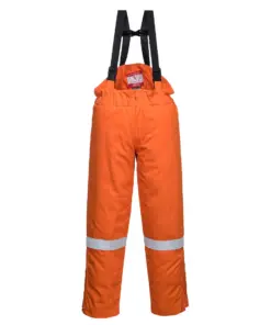 Portwest FR58 Bizflame Work FR Insulated Bib and Brace in Orange