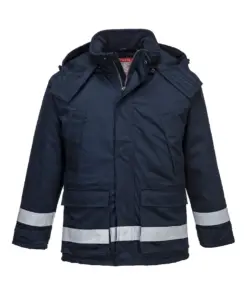 Portwest FR59 Bizflame Work FR Insulated Jacket in Navy