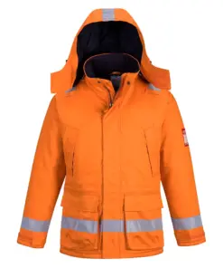Portwest FR59 Bizflame Work FR Insulated Jacket in Orange