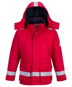 Portwest FR59 Bizflame Work FR Insulated Jacket in Red