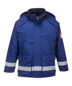 Portwest FR59 Bizflame Work FR Insulated Jacket in Royal Blue