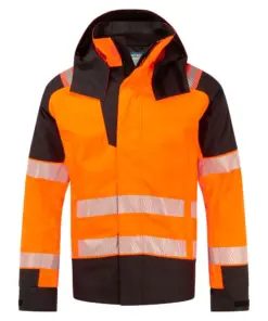 Portwest FR606 PW3 Modaflame Rain+ Hi-Vis Multi-Norm FR Winter Jacket in Orange/Black