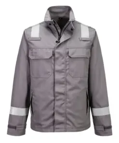 Portwest FR609 Bizflame Work+ FR Jacket in Grey