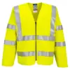 Portwest FR616 Bizflame Hi-Vis FR Long Sleeve Zip Vest in Yellow