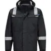 Portwest FR619 WX3 Modaflame Rain+ FR Shell Jacket in Black