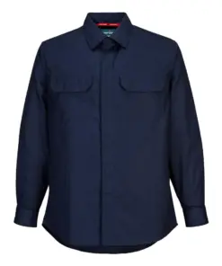 Portwest FR69 Bizflame Work Lightweight FR Shirt in Navy