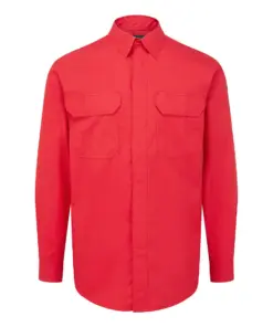 Portwest FR69 Bizflame Work Lightweight FR Shirt in Red