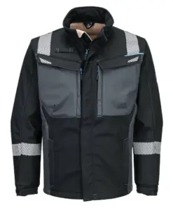 Portwest FR704 WX3 Modaflame Softshell FR Jacket in Black