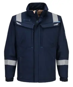 Portwest FR704 WX3 Modaflame Softshell FR Jacket in Navy