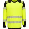 Portwest FR707 PW3 Modaflame Knit Hi-Vis FR Sweatshirt in Yellow/Black