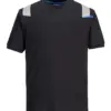 Portwest FR712 WX3 Modaflame Knit FR Short Sleeve T-Shirt in Black