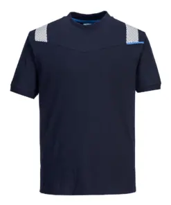 Portwest FR712 WX3 Modaflame Knit FR Short Sleeve T-Shirt in Navy
