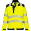 Portwest FR714 PW3 Modaflame Work Hi-Vis Multi-Norm FR Jacket in Yellow/Black