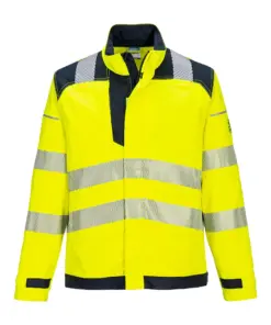Portwest FR714 PW3 Modaflame Work Hi-Vis Multi-Norm FR Jacket in Yellow/Navy