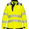 Portwest FR715 PW3 Modaflame Work Hi-Vis Multi-Norm FR Women's Jacket in Yellow/Black