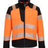 Portwest FR718 PW3 Modaflame Softshell Hi-Vis Multi-Norm FR Jacket in Orange/Black