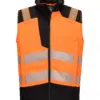 Portwest FR719 PW3 Modaflame Softshell Hi-Vis FR Gilet in Orange/Black
