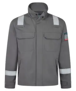 Portwest FR741 Bizflame Work+ FR Jacket in Grey