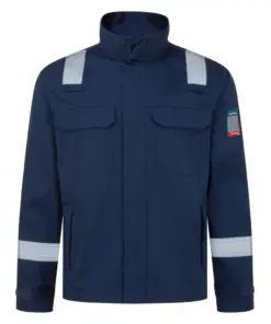 Portwest FR741 Bizflame Work+ FR Jacket in Navy