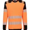 Portwest FR755 PW3 Modaflame Knit HVO FR Sweatshirt in Orange/Black