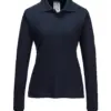 Portwest FR758 Modaflame Knit FR Women's Long Sleeve Polo Shirt in Navy