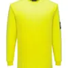 Portwest FR806 Modaflame Knit FR Long Sleeve T-Shirt in Yellow