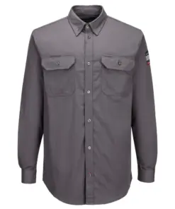 Portwest FR89 Bizflame 88/12 FR Shirt in Grey